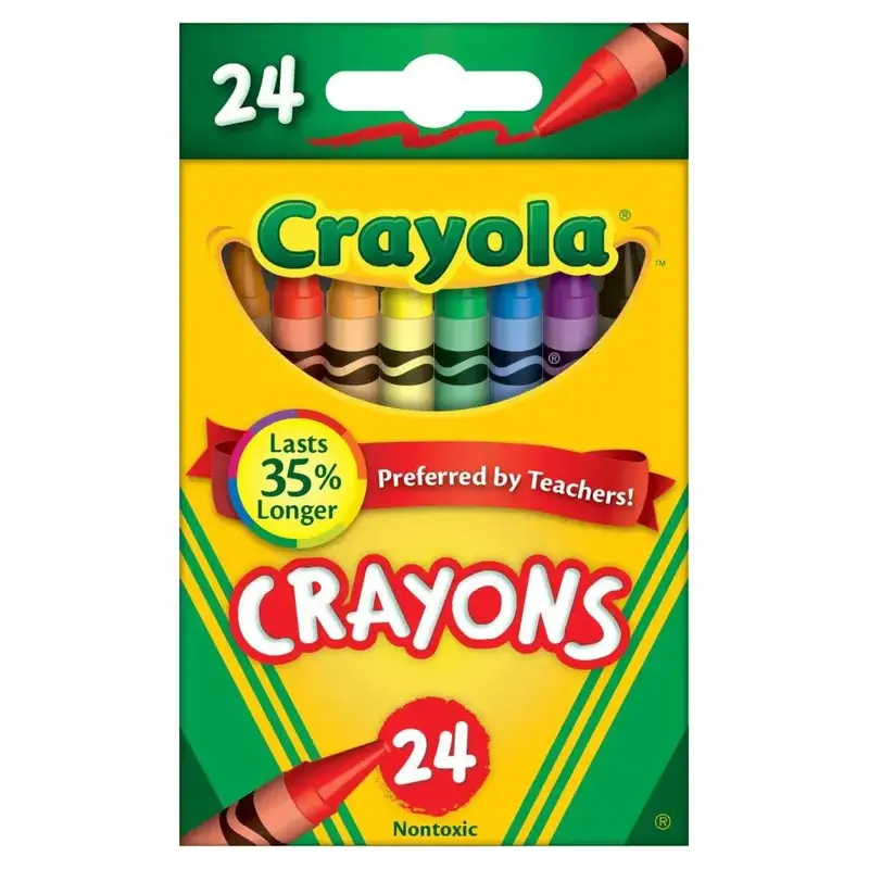 Crayola Standard Crayons – Classic 24-Color Box 1