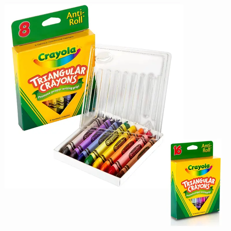 Crayola Triangular Grip Crayons – 8-Piece Or 16-Piece Set 1