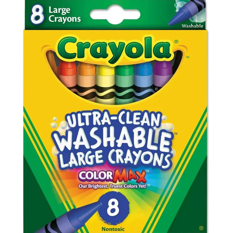 Crayola Ultra-Clean Large Washable Crayons – 8-Count 1