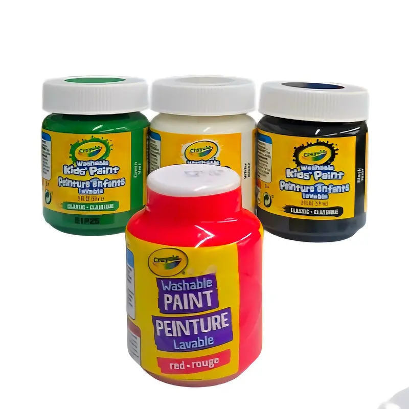 Crayola Washable Kids’ Paint – 2 Fl. Oz. Bottles, Assorted Colors 1