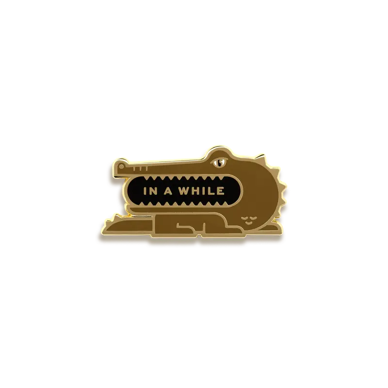 Crocodile Reptile Enamel Pin – Pinultimate 1