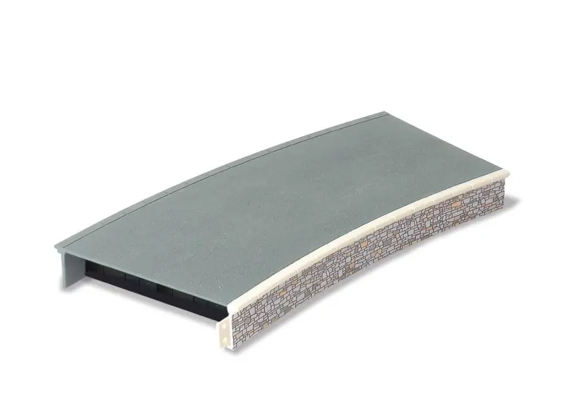 Curved Model Railway Platform Kit – Stone Finish 1