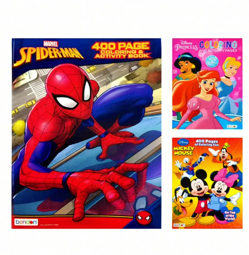 Disney Jumbo Coloring & Activity Book – 400-Page Printable-Style Workbook For Children 1