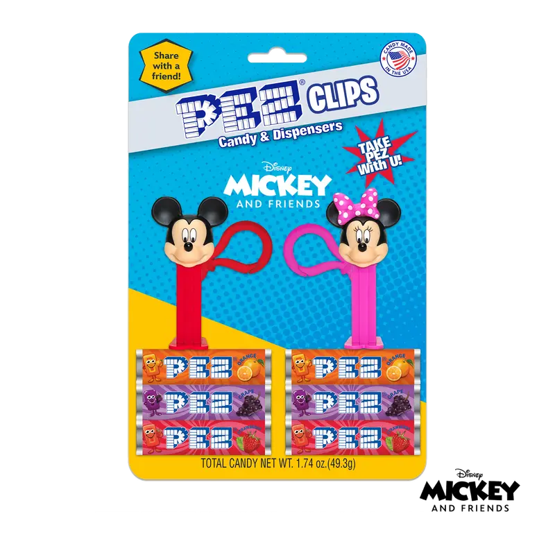 Disney Mickey & Friends Pez Clip Dispensers Assortment 1