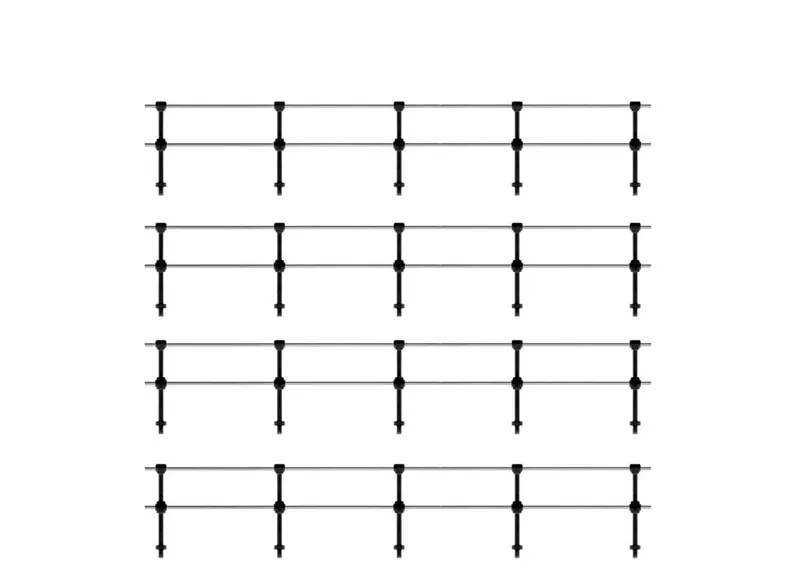 Double-Height Handrail Support Posts 1