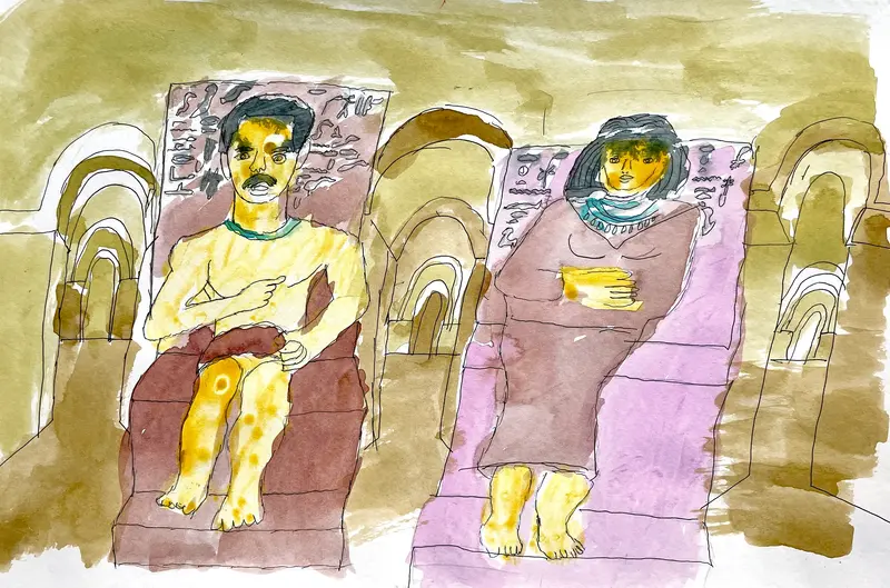 Egyptian Couple Cultural Portrait By Richard Marshall 1