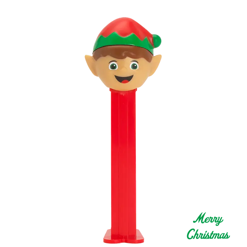 Elf-Themed Pez Dispenser With Red And Green Hat 1