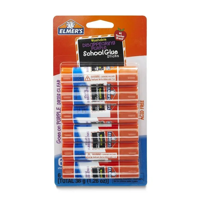 Elmer’S Washable Purple Glue Sticks – 6-Pack For Kids & Classrooms 1