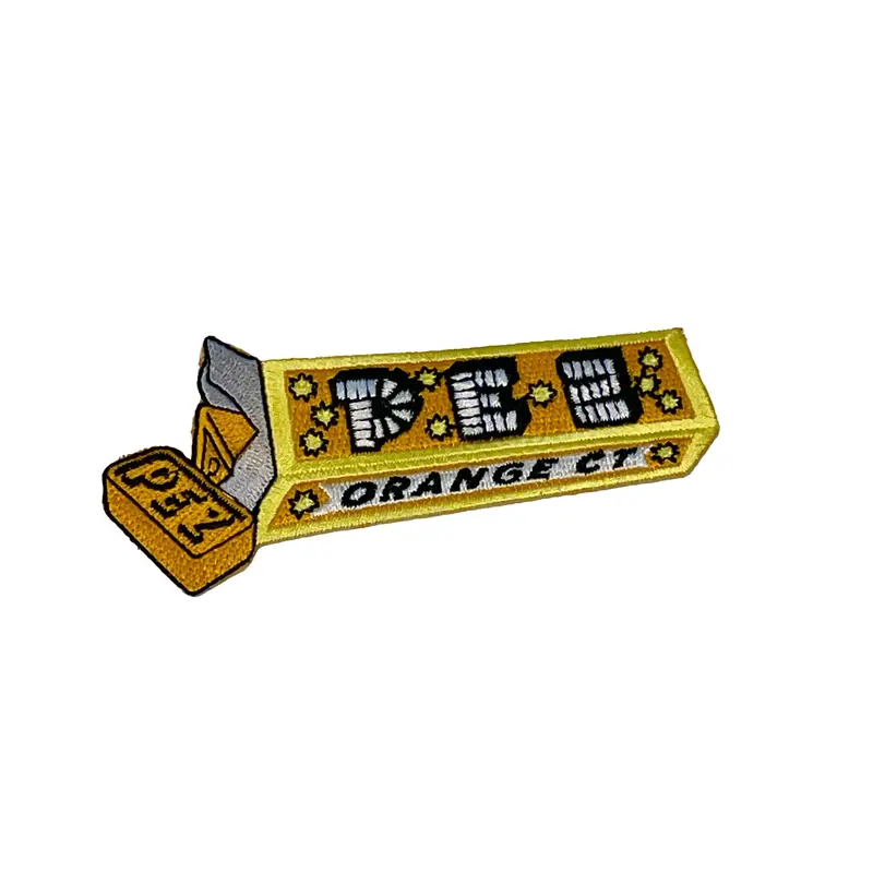 Embroidered Pez Logo Patch – Collectible Apparel Accessory 1