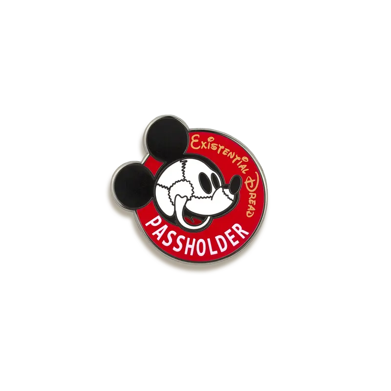 Existential Dread Passholder Enamel Pin – Rad Girl Creations 1
