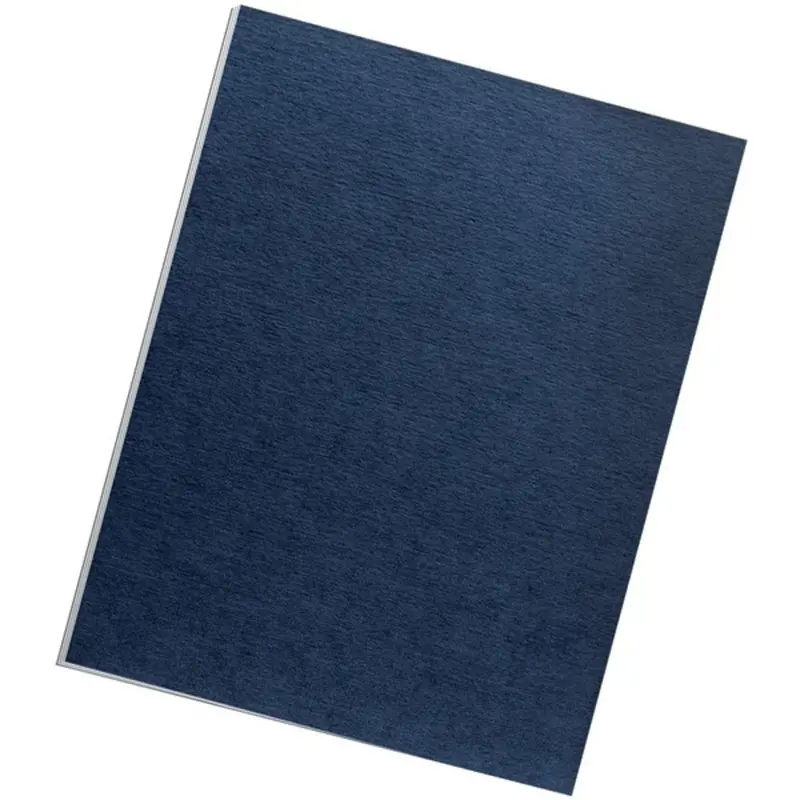 Fellowes Expression Linen Letter-Sized Presentation Covers – Navy, Pack Of 200 1