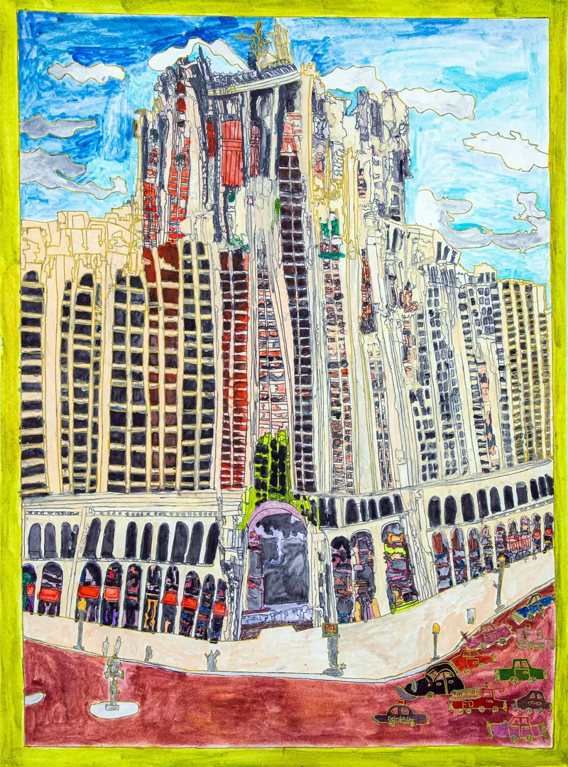 Fisher Building Detroit Landmark Giclée Print By Keisha Miller 1