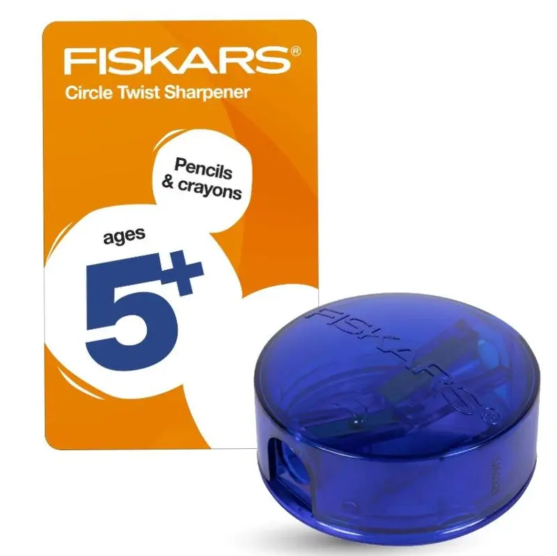 Fiskars Circle Deluxe Double-Twist Pencil Sharpener For Precision Pointing 1