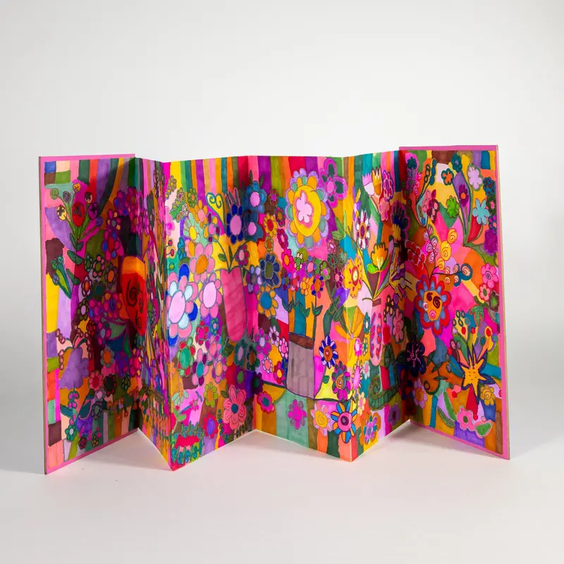 Flower Accordion Artist Book By Sabrina Jenkins 1