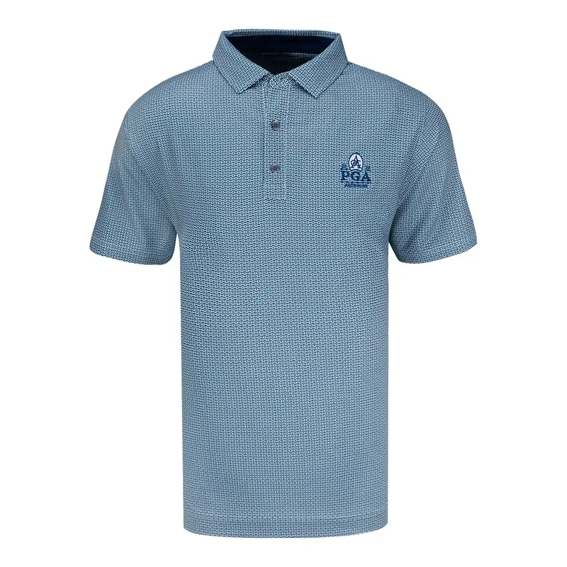 Footjoy 2026 Pga Championship Aberdeen Nautical Flag Polo In Field Green/Navy/White 1