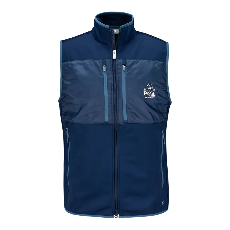 Footjoy 2026 Pga Championship Thermoseries Fleece Vest – Navy 1