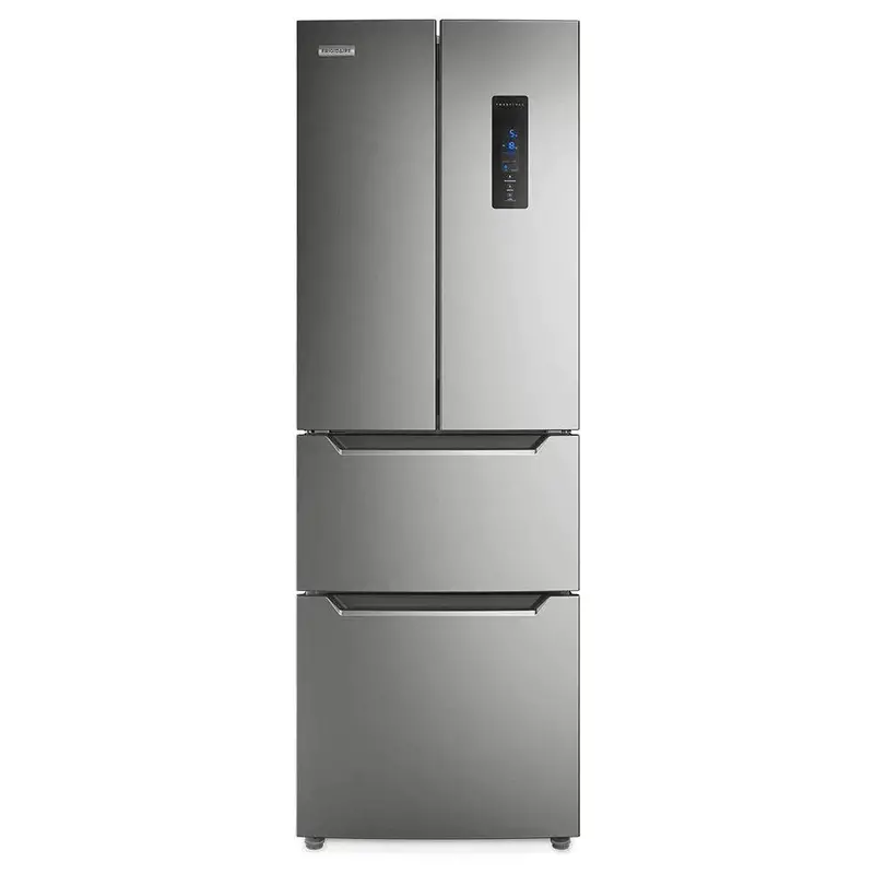 Frigidaire 11.6 Cu. Ft. Top-Freezer Refrigerator With 4-Door Design – Brushed Steel Finish 1