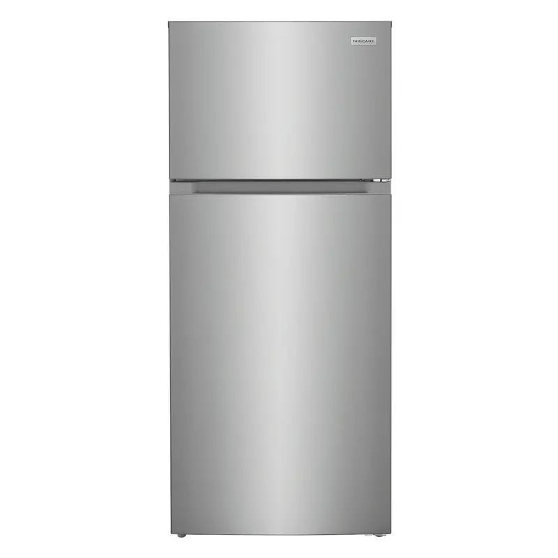 Frigidaire 16 Cu. Ft. Garage-Ready Top-Freezer Refrigerator – Stainless Steel Exterior 1