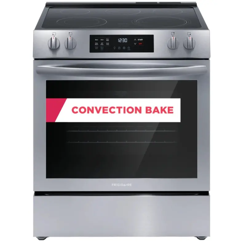 Frigidaire 30-Inch Gas Range With Convection Bake – Front-Controlled, 5-Burner Cooktop 1