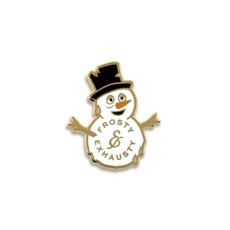 Frosty & Exhausty Winter Duo Enamel Pin – Pinultimate 1
