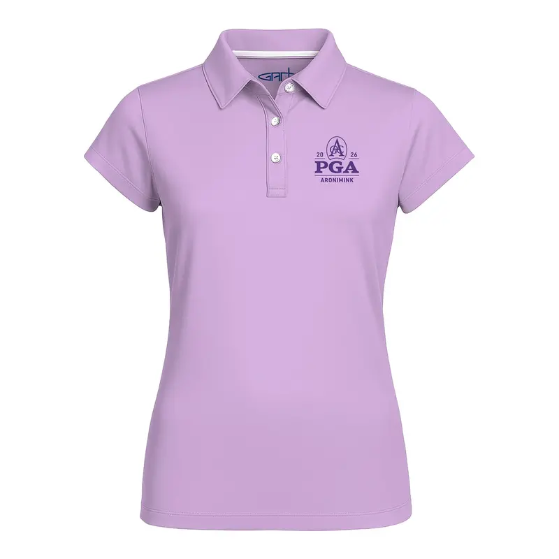 Garb Pga Championship Youth Purple Brighton Short Sleeve Polo 1