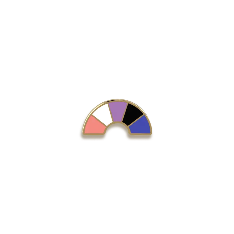 Genderfluid Pride Enamel Pin – Dynamic, Colorful Representation By Pinultimate 1