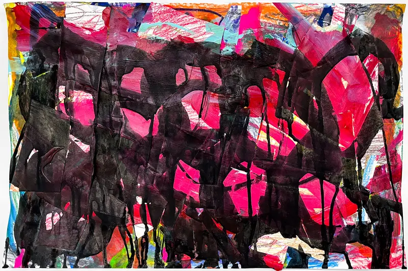 Geometric Abstraction 'Untitled 06' By Debbie Osteen 1