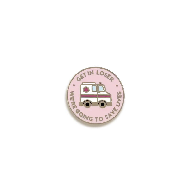 'Get In, Loser' Enamel Pin – Nostalgic, Witty Quote Accessory By V Coterie 1