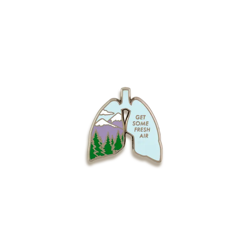 Get Some Fresh Air Outdoor Inspiration Enamel Pin – V Coterie 1