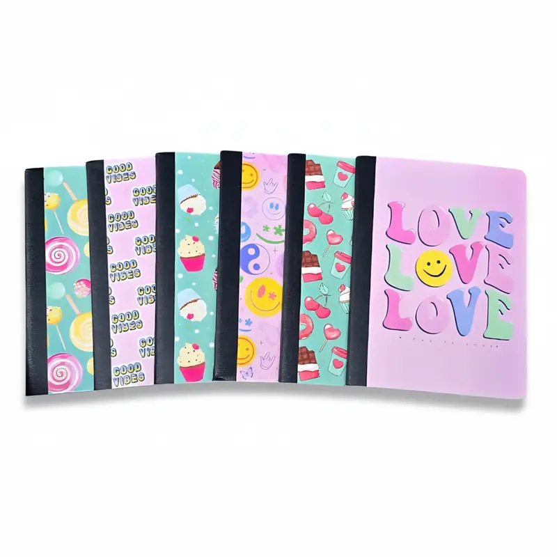 Good Vibes Lined Composition Notebooks – Positive Theme Design 1