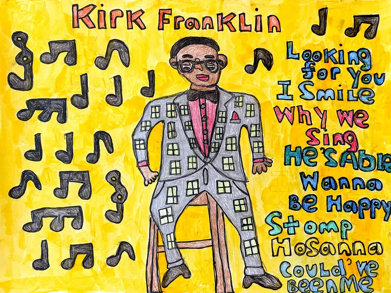 Gospel Legend Kirk Franklin Portrait By Thomas Saunders 1