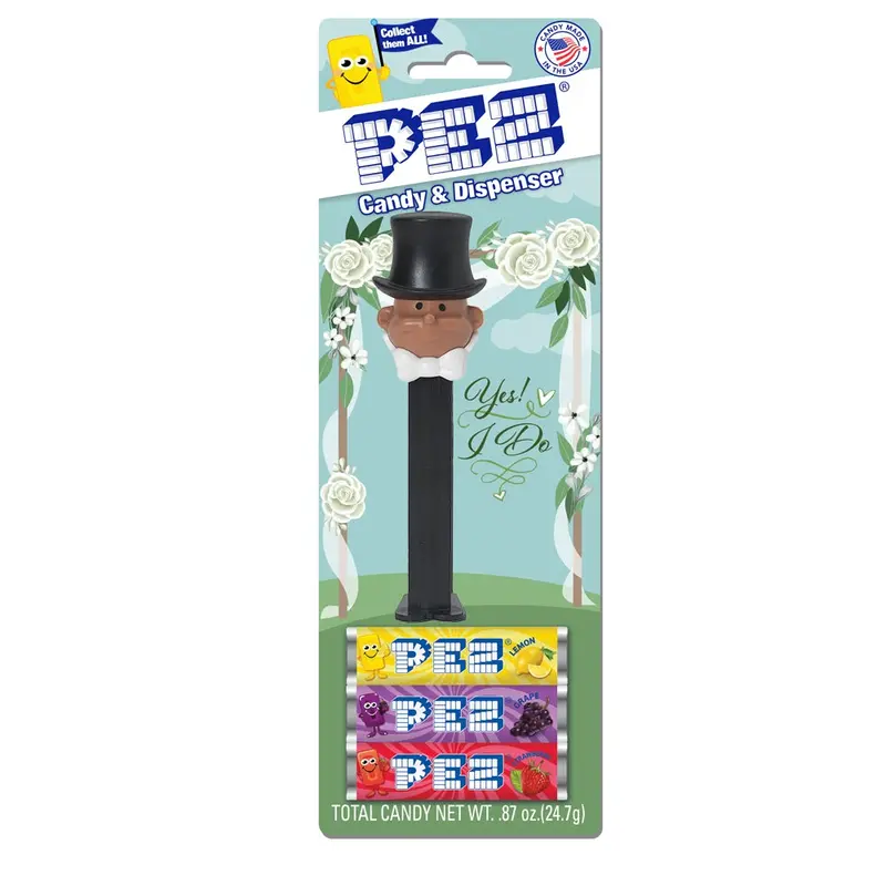 Groom Pez Dispenser – Dark Skin Tone Design 1