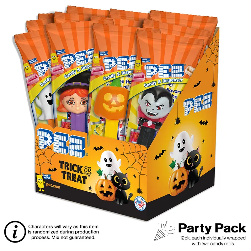 Halloween Pez Party Pack – 12 Individually Wrapped Dispensers 1