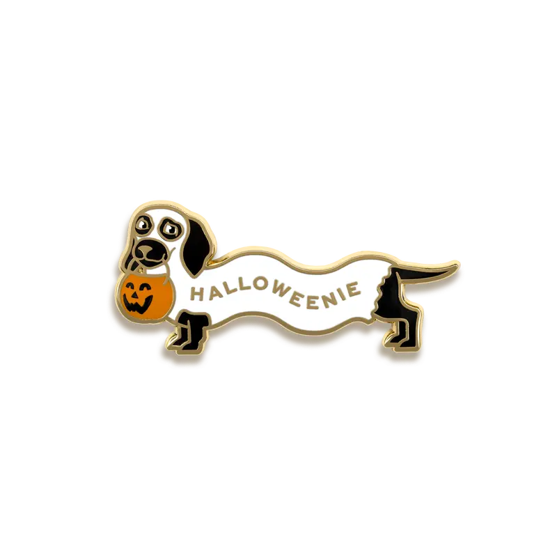 Halloweenie Spooky Season Enamel Pin – Pinultimate 1