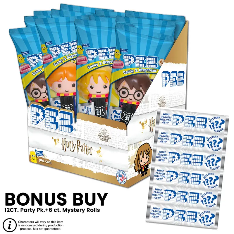 Harry Potter Pez Collection: 12-Pack Dispenser + 6-Pack Mystery Refills 1