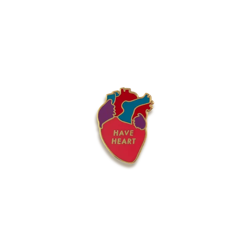 Have Heart Motivational Enamel Pin – V Coterie Collection 1