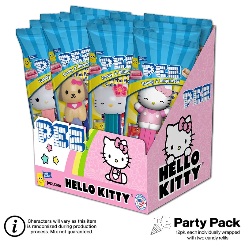 Hello Kitty Pez Party Pack – 12 Individually Wrapped Dispensers 1
