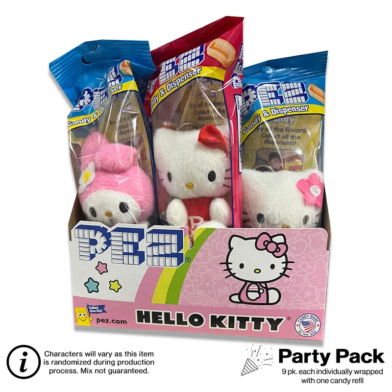 Hello Kitty Plush Pez Party Pack – 9 Individually Wrapped Units 1