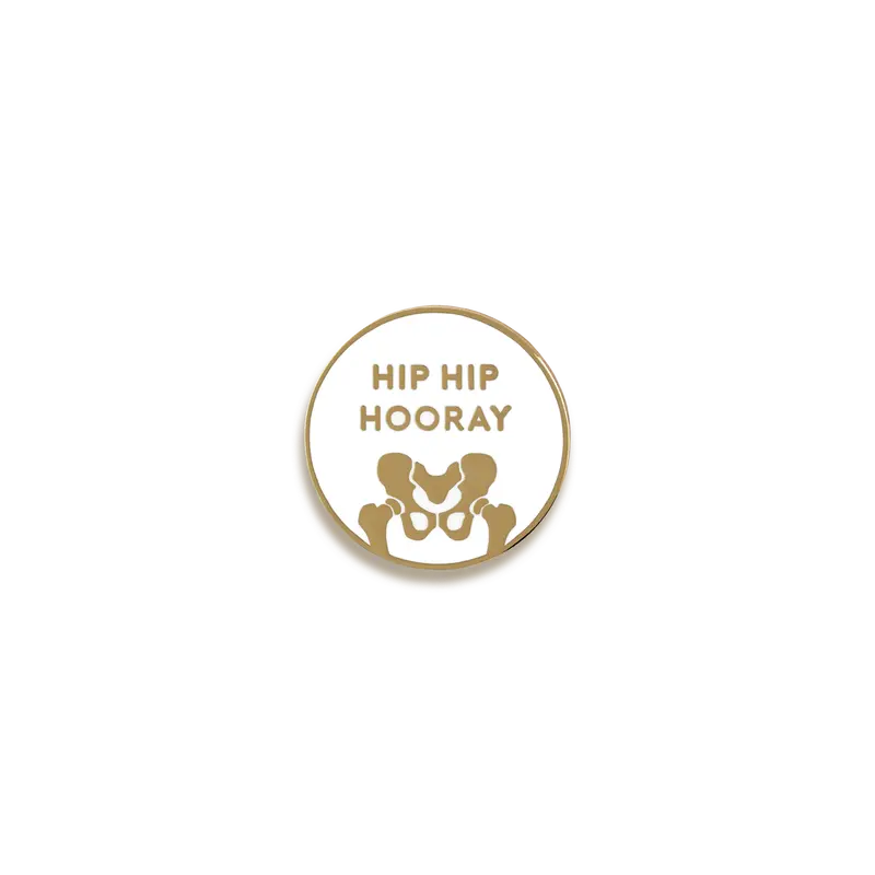Hip Hip Hooray Enamel Pin – V Coterie Celebration Design 1