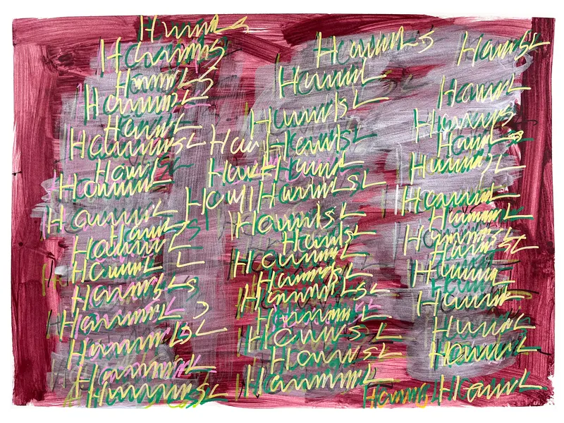 Hogan-Inspired Abstract Painting By Jirard Bond 1