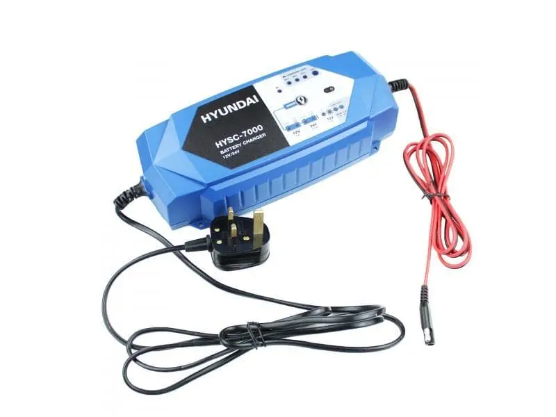Hyundai Hysc7000 Smart Dual-Voltage Battery Charger – 12V/24V Automatic Maintenance 1