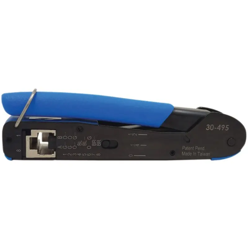 Ideal Ft-45 Feed-Thru Modular Plug Crimp Tool For Cat5E/Cat6 (30-495) 1