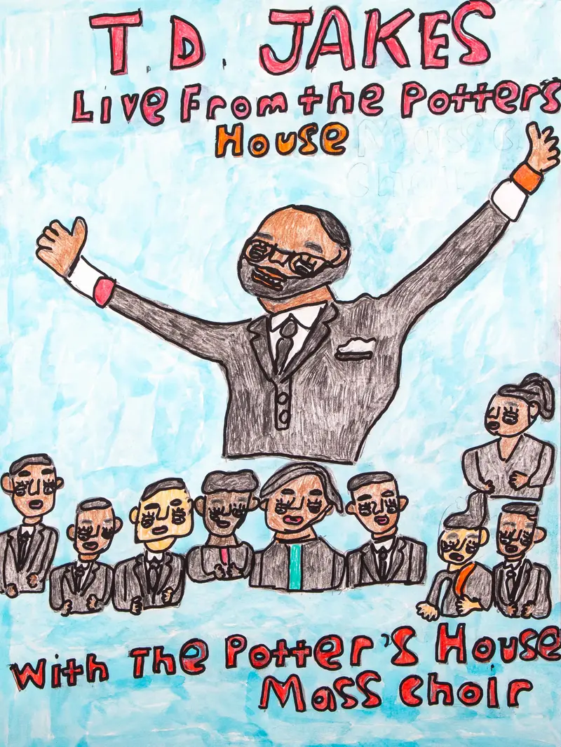 Inspirational Td Jakes Portrait Art By Thomas Saunders 1