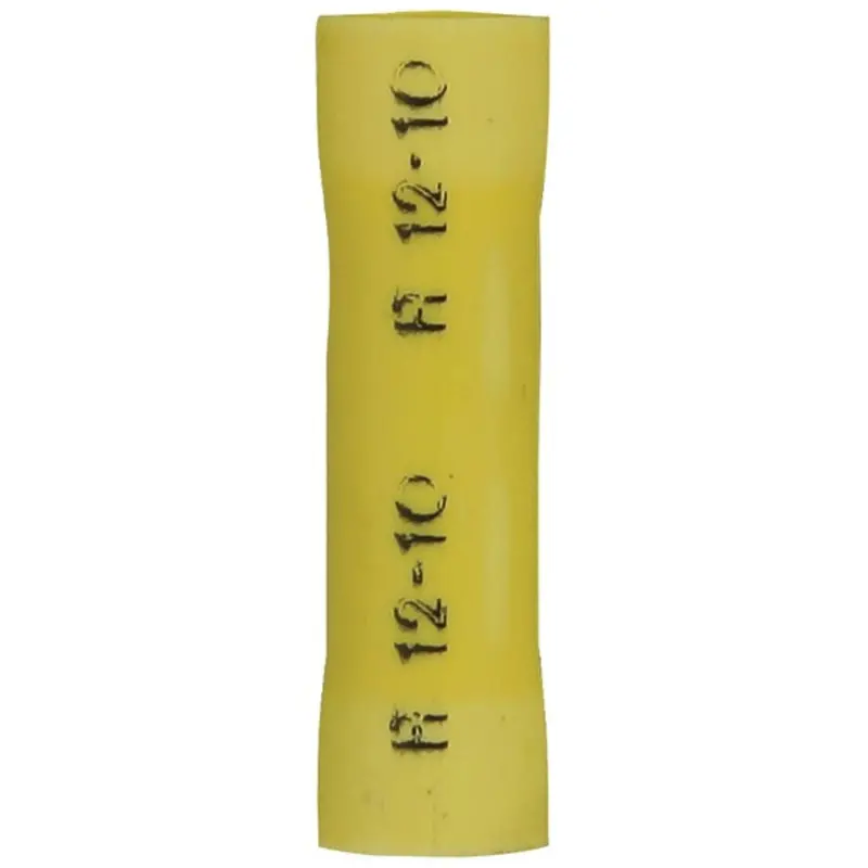 Install Bay Yvbc Vinyl Butt Connectors – Yellow, 12–10 Awg, 100-Pack 1