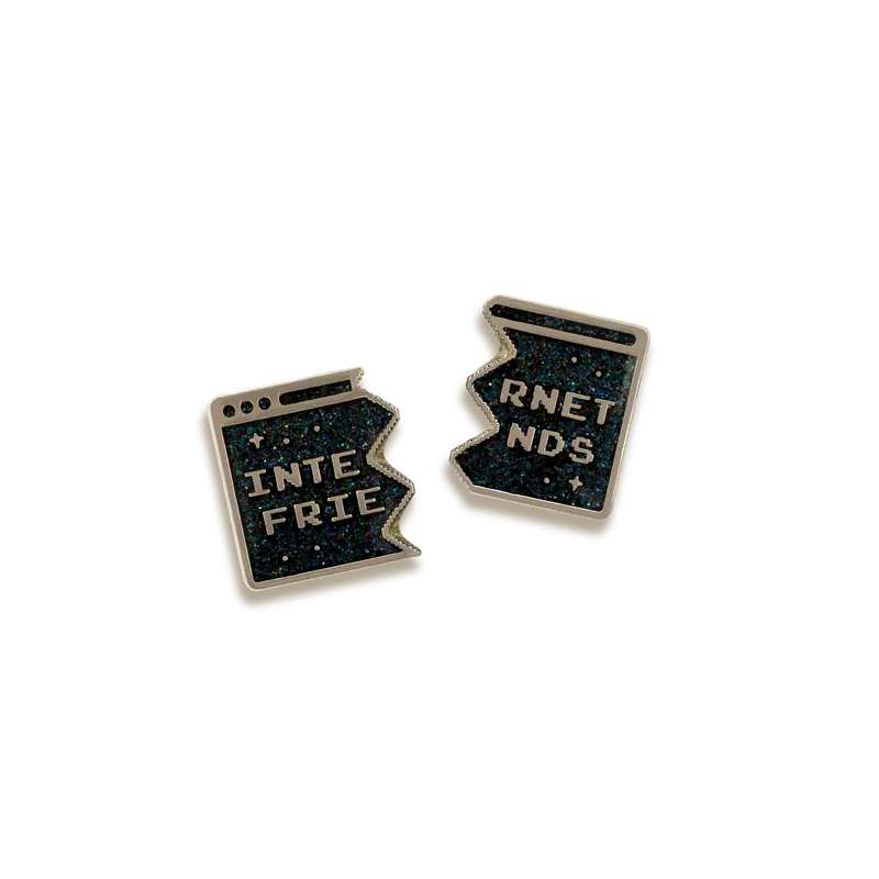 Internet Friends Mini Enamel Pin Set – Pretty Useful Co. 1