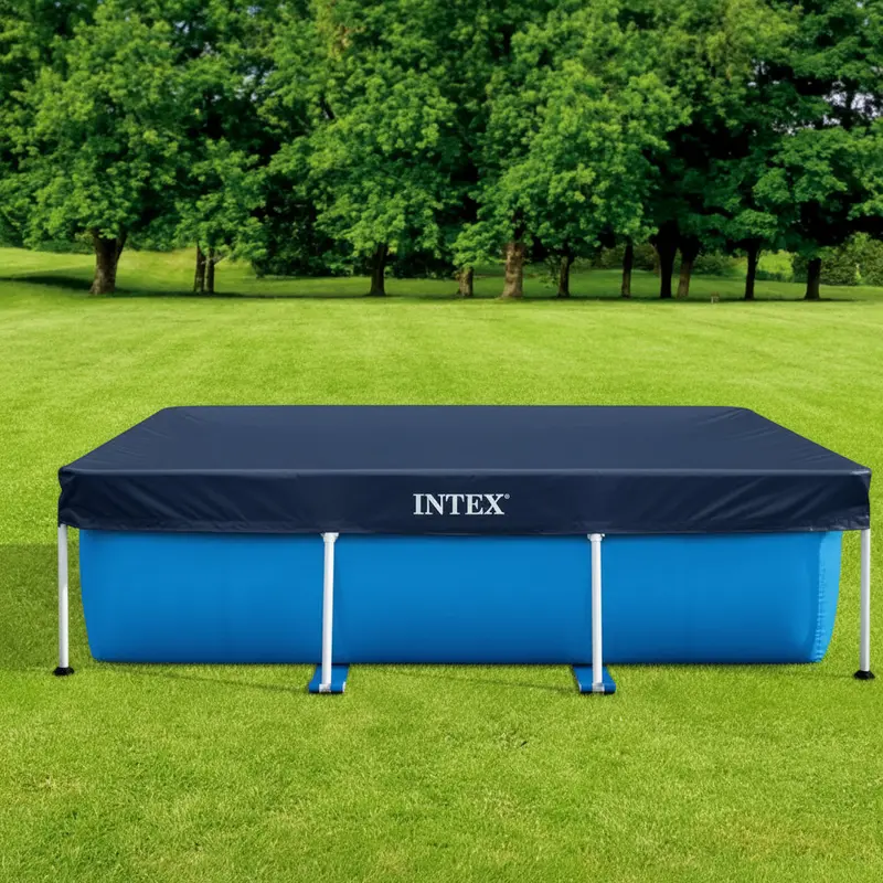Intex Heavy-Duty Rectangular Pool Cover – Fits 9.8' X 6.7' Pools 1