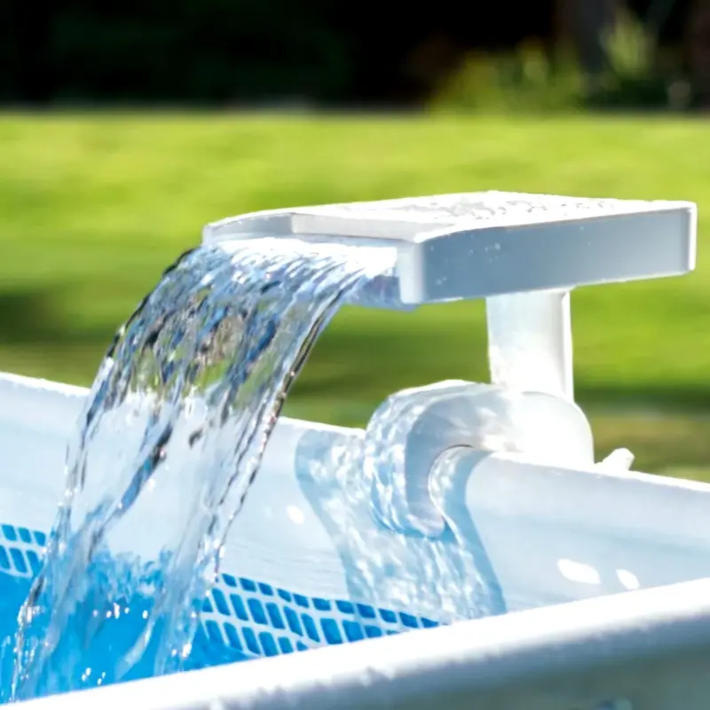 Intex Multi-Color Led Waterfall Cascade Fountain For Pools And Backyards 1