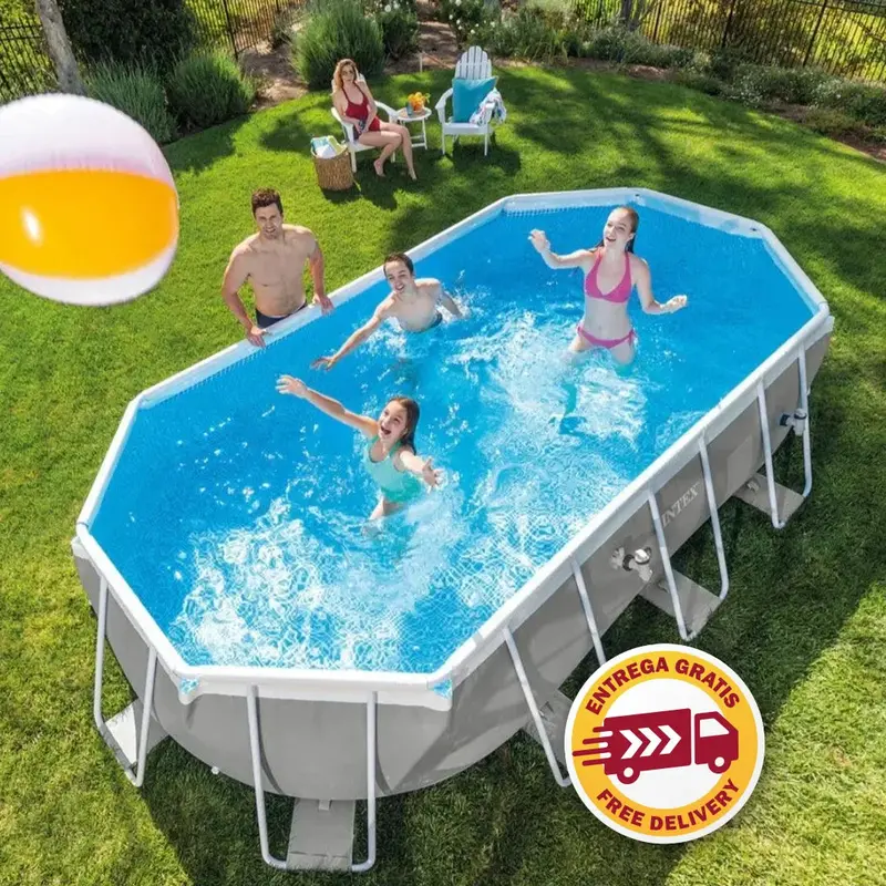 Intex Prism Frame Oval Above-Ground Pool – 20' X 10' X 48" With Frame Kit 1