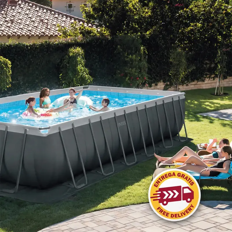 Intex Ultra Xtr Rectangular Above-Ground Pool – 24' X 12' X 52" With Pump & Accessories 1