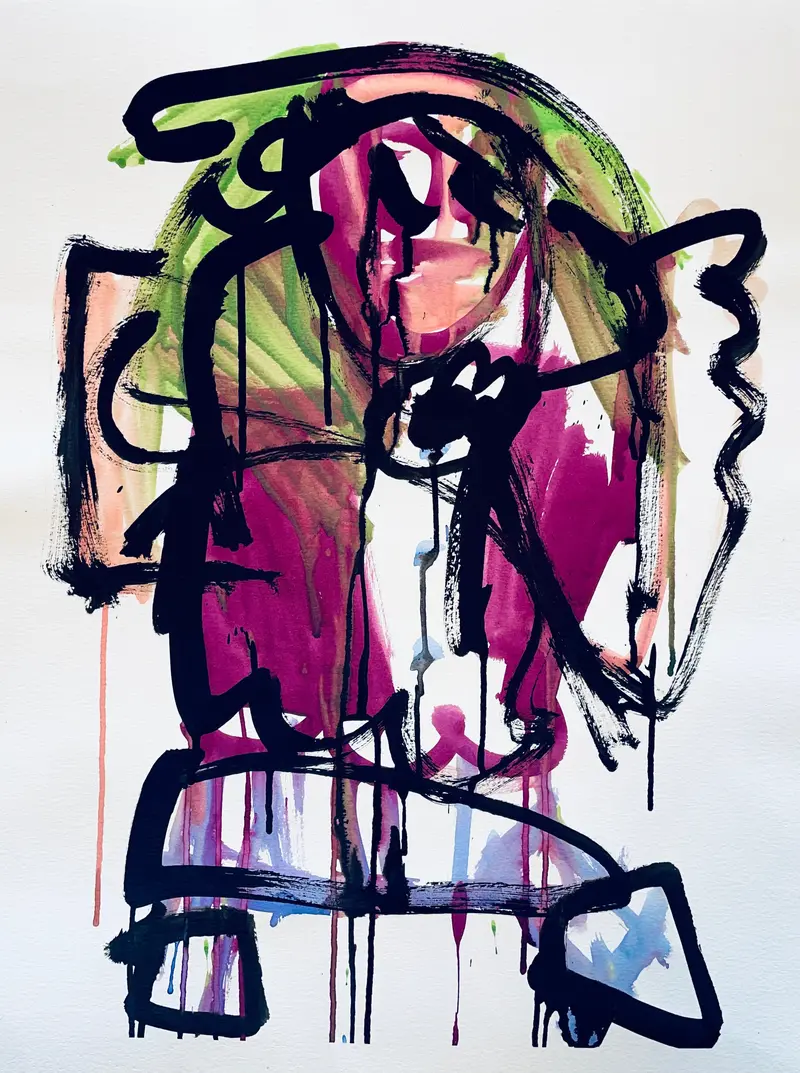 James Tischler'S Figurative Study With Pink Accent 1
